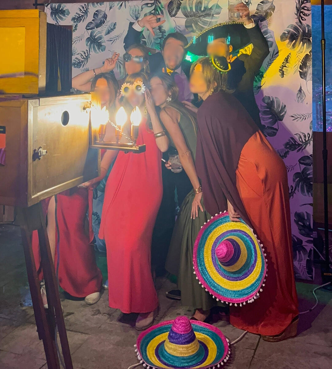 Fiesta con fotomatón